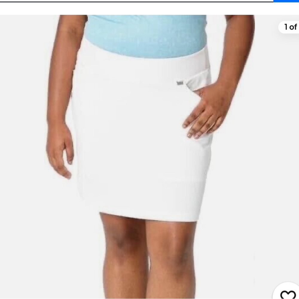 Greg Norman white Skort with pockets NWT